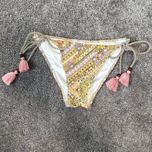 Small VICTORIA SECRET PINK TASSLE BIKINI BOTTOMS NWOT